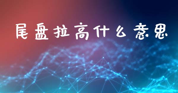 尾盘拉高什么意思_https://m.kuaijiepai.net_股票交易_第1张