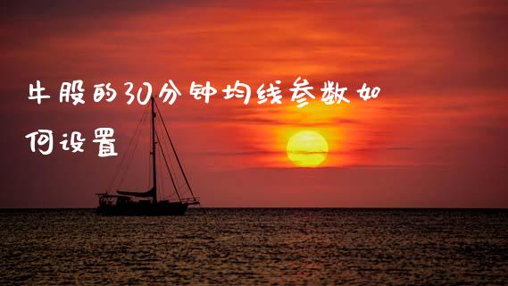 牛股的30分钟均线参数如何设置_https://m.kuaijiepai.net_债券投资_第1张