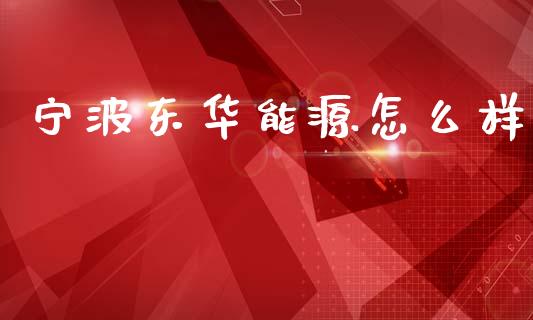 宁波东华能源怎么样_https://m.kuaijiepai.net_股票交易_第1张