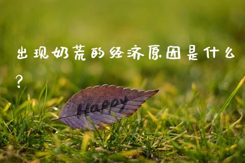 出现奶荒的经济原因是什么？_https://m.kuaijiepai.net_货币基金_第1张