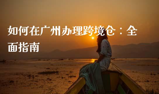 如何在广州办理跨境仓：全面指南_https://m.kuaijiepai.net_货币基金_第1张