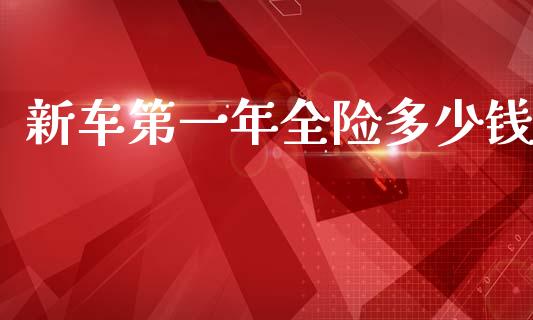 新车第一年全险多少钱_https://m.kuaijiepai.net_货币基金_第1张
