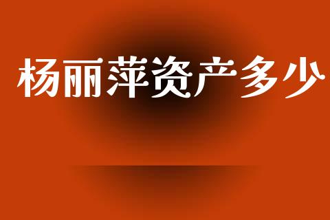 杨丽萍资产多少_https://m.kuaijiepai.net_资产证券化_第1张