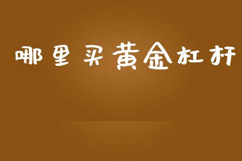哪里买黄金杠杆_https://m.kuaijiepai.net_股票交易_第1张