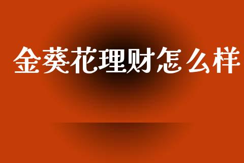 金葵花理财怎么样_https://m.kuaijiepai.net_货币基金_第1张