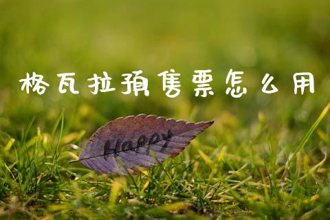 格瓦拉预售票怎么用_https://m.kuaijiepai.net_债券投资_第1张
