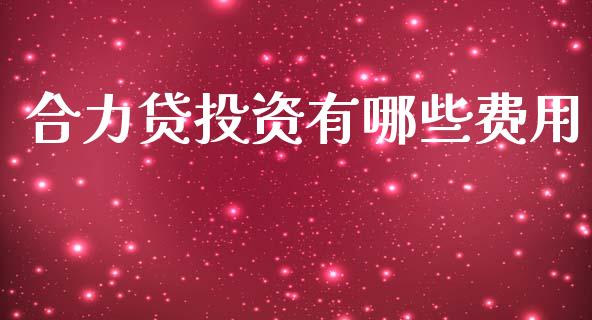 合力贷投资有哪些费用_https://m.kuaijiepai.net_股票交易_第1张