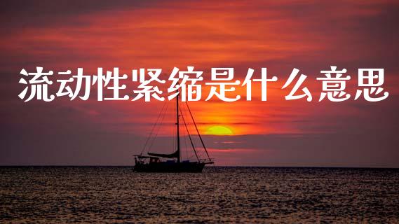 流动性紧缩是什么意思_https://m.kuaijiepai.net_债券投资_第1张