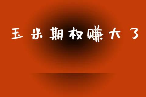 玉米期权赚大了_https://m.kuaijiepai.net_债券投资_第1张