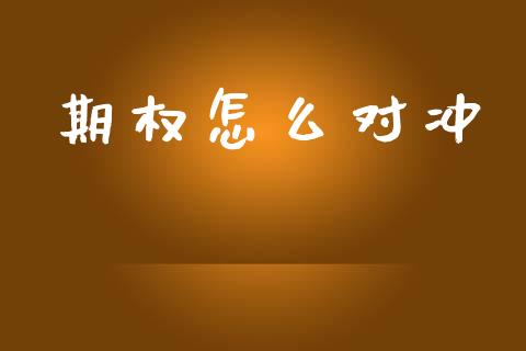 期权怎么对冲_https://m.kuaijiepai.net_股票交易_第1张