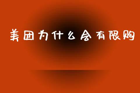 美团为什么会有限购_https://m.kuaijiepai.net_资产证券化_第1张
