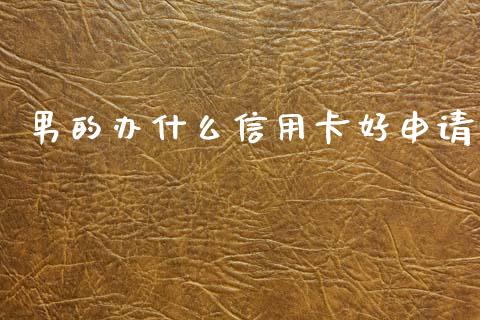 男的办什么信用卡好申请_https://m.kuaijiepai.net_资产证券化_第1张