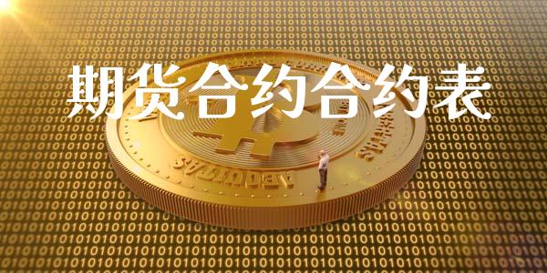 期货合约合约表_https://m.kuaijiepai.net_债券投资_第1张