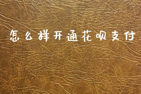 怎么样开通花呗支付_https://m.kuaijiepai.net_资产证券化_第1张