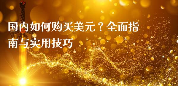 国内如何购买美元？全面指南与实用技巧_https://m.kuaijiepai.net_货币基金_第1张