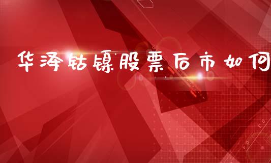 华泽钴镍股票后市如何_https://m.kuaijiepai.net_货币基金_第1张