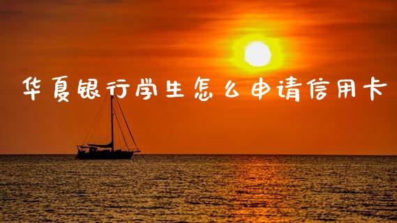 华夏银行学生怎么申请信用卡_https://m.kuaijiepai.net_资产证券化_第1张