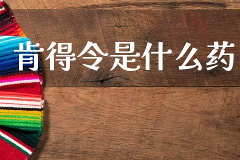 肯得令是什么药_https://m.kuaijiepai.net_货币基金_第1张