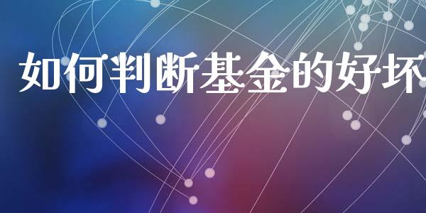 如何判断基金的好坏_https://m.kuaijiepai.net_股票交易_第1张