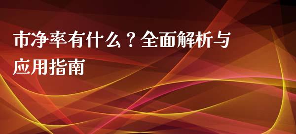 市净率有什么？全面解析与应用指南_https://m.kuaijiepai.net_资产证券化_第1张