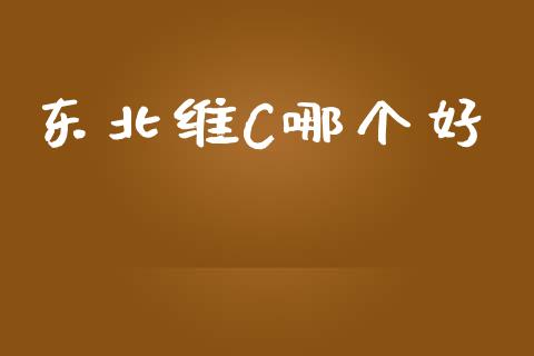东北维C哪个好_https://m.kuaijiepai.net_股票交易_第1张