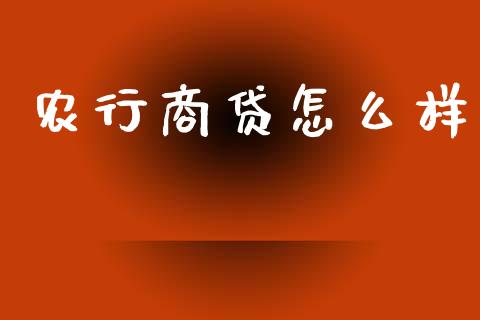 农行商贷怎么样_https://m.kuaijiepai.net_股票交易_第1张