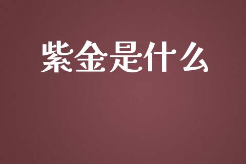紫金是什么_https://m.kuaijiepai.net_股票交易_第1张