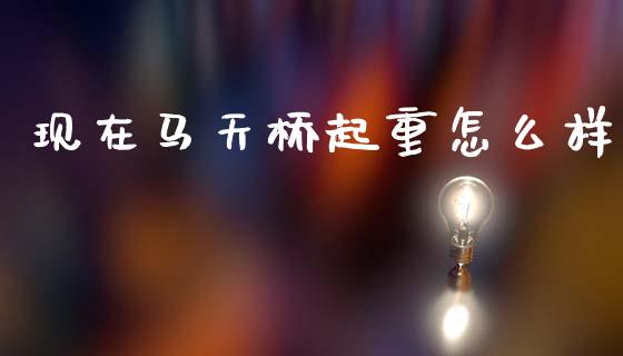 现在马天桥起重怎么样_https://m.kuaijiepai.net_货币基金_第1张