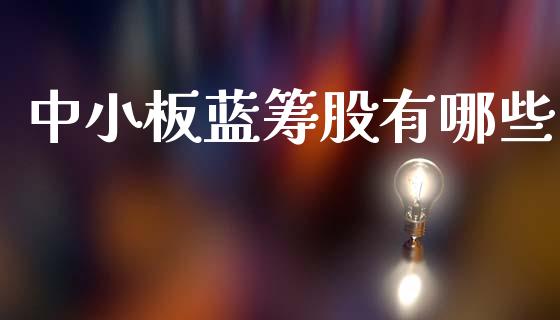 中小板蓝筹股有哪些_https://m.kuaijiepai.net_债券投资_第1张