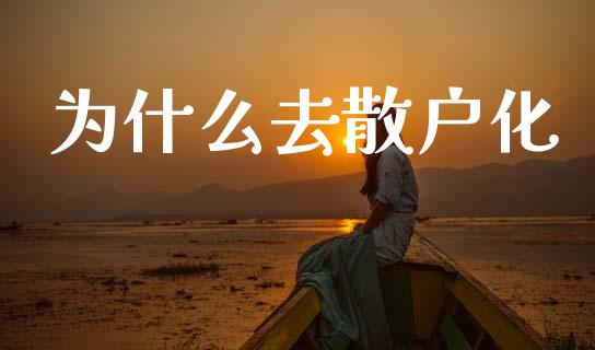 为什么去散户化_https://m.kuaijiepai.net_货币基金_第1张