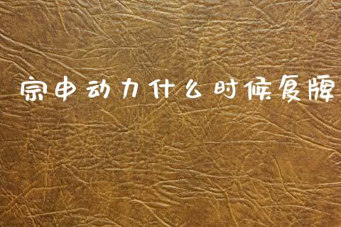 宗申动力什么时候复牌_https://m.kuaijiepai.net_资产证券化_第1张
