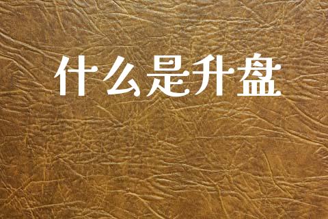 什么是升盘_https://m.kuaijiepai.net_货币基金_第1张