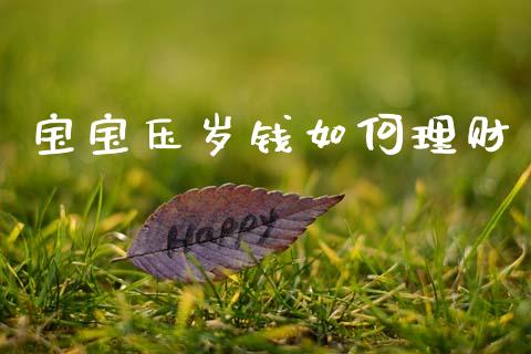 宝宝压岁钱如何理财_https://m.kuaijiepai.net_债券投资_第1张