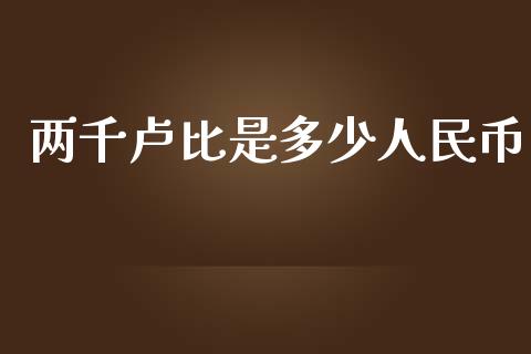 两千卢比是多少人民币_https://m.kuaijiepai.net_债券投资_第1张