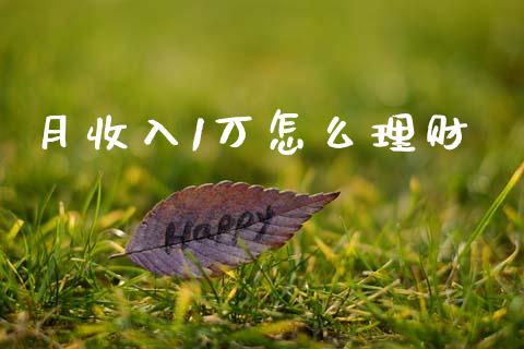 月收入1万怎么理财_https://m.kuaijiepai.net_货币基金_第1张
