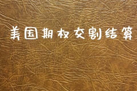 美国期权交割结算_https://m.kuaijiepai.net_资产证券化_第1张