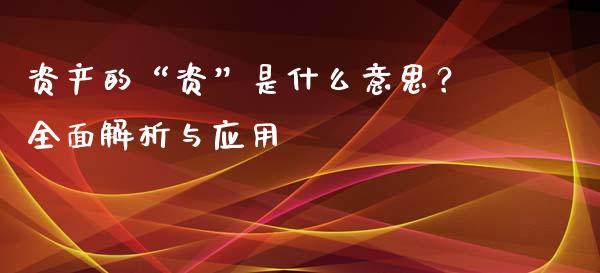 资产的“资”是什么意思？全面解析与应用_https://m.kuaijiepai.net_货币基金_第1张