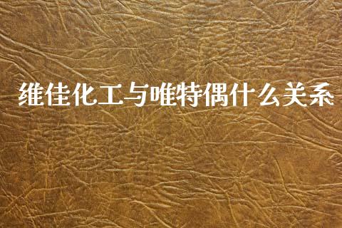维佳化工与唯特偶什么关系_https://m.kuaijiepai.net_债券投资_第1张