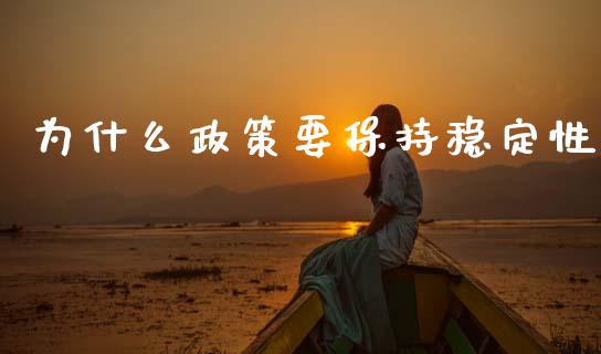为什么政策要保持稳定性_https://m.kuaijiepai.net_债券投资_第1张