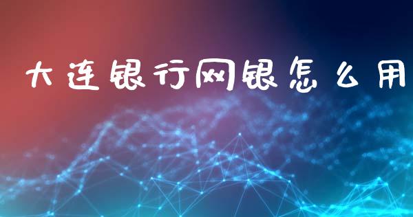 大连银行网银怎么用_https://m.kuaijiepai.net_货币基金_第1张