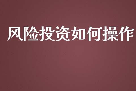 风险投资如何操作_https://m.kuaijiepai.net_债券投资_第1张