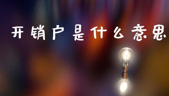 开销户是什么意思_https://m.kuaijiepai.net_资产证券化_第1张