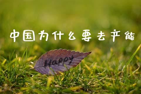 中国为什么要去产能_https://m.kuaijiepai.net_股票交易_第1张