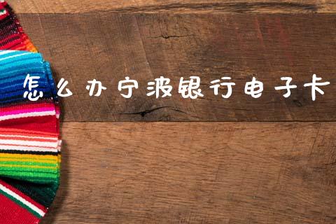 怎么办宁波银行电子卡_https://m.kuaijiepai.net_债券投资_第1张