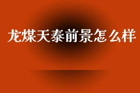 龙煤天泰前景怎么样_https://m.kuaijiepai.net_债券投资_第1张