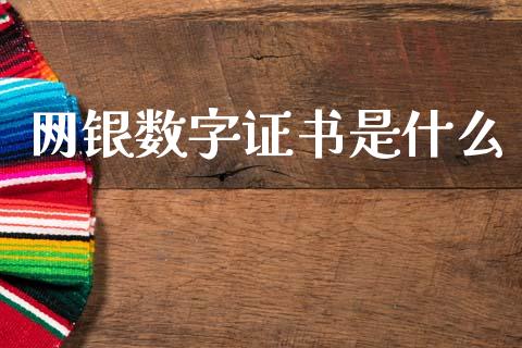 网银数字证书是什么_https://m.kuaijiepai.net_货币基金_第1张