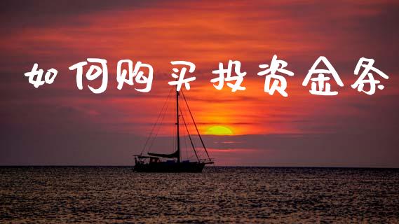 如何购买投资金条_https://m.kuaijiepai.net_股票交易_第1张
