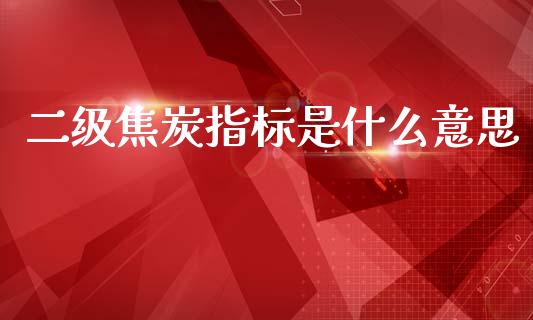 二级焦炭指标是什么意思_https://m.kuaijiepai.net_债券投资_第1张