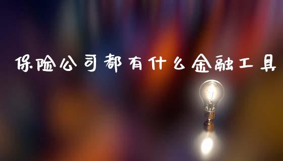 保险公司都有什么金融工具_https://m.kuaijiepai.net_债券投资_第1张