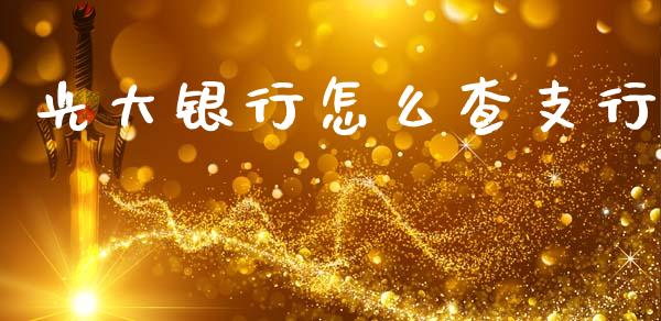 光大银行怎么查支行_https://m.kuaijiepai.net_股票交易_第1张